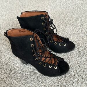 Lace up booties